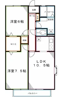 ファミール西恋【1階】の間取り