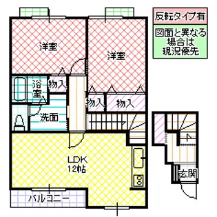 O&Kレジデンス B【2階】の間取り
