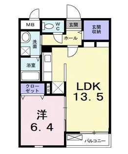 パストラール ベルダ【2階】の間取り