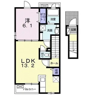 コンフォート アライブVI【2階】の間取り