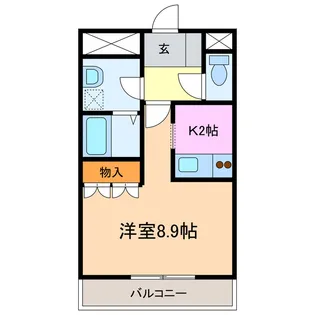 フィオーレI【3階】の間取り