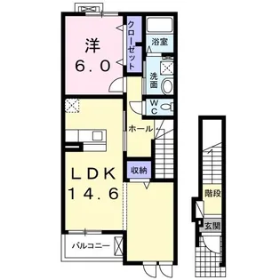 フィオーレ M【2階】の間取り