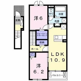 弥生桜II・C【2階】の間取り