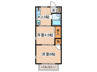 ココパ-ムハイツ【1階】の間取り