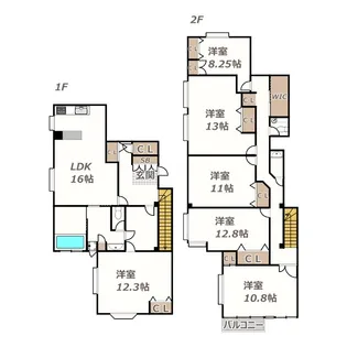 王鴻あびこマンションの間取り