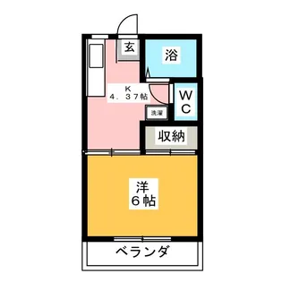 山元ハイツ【2階】の間取り