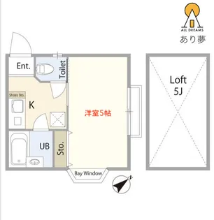 Hills Higashiterao B棟(ヒルズヒガシテラオビートウ【2階】の間取り