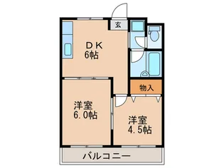 シティハイツセントラル【5階】の間取り