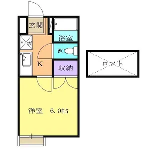 戸崎ハイツ【2階】の間取り