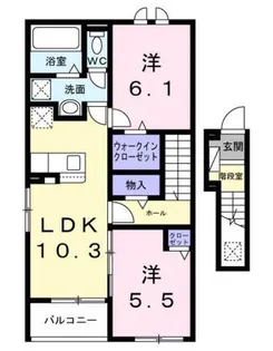 ノール・ボヌール【2階】の間取り