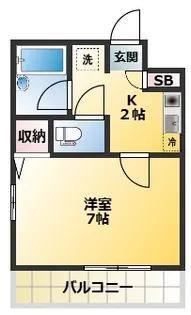 フラットワン【3階】の間取り