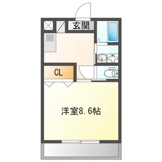 Melrose(メルローズ)【2階】の間取り