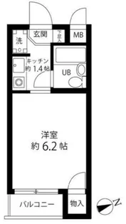 パーソネージュ目黒不動前【3階】の間取り