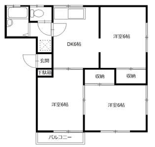 第3ウエマツハイツ【2階】の間取り
