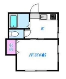 コーポカーリッジ【1階】の間取り