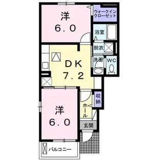 マーガレット・フォレスト【1階】の間取り