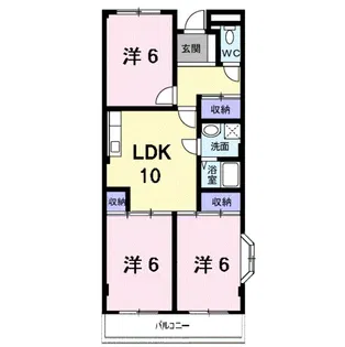 グリーンハイツ芝I【2階】の間取り