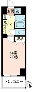 S FORT本八幡Mairie【5階】の間取り