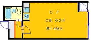 ハイツ横浜【5階】の間取り