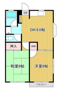 ヒルサイドテラスナガワ【1階】の間取り