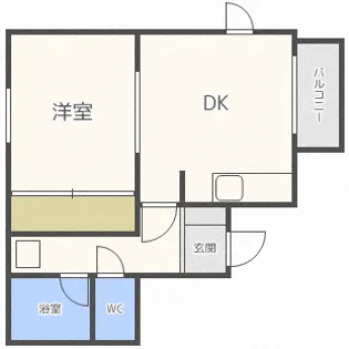 リバーシャトー【1階】の間取り