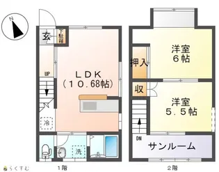 シャトレー大森【1階】の間取り