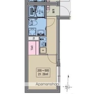 MAXIV CITY南品川【3階】の間取り