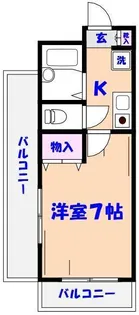 メゾンサンルーツ【5階】の間取り