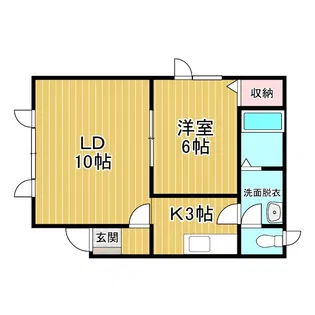 グロウリッチC【2階】の間取り