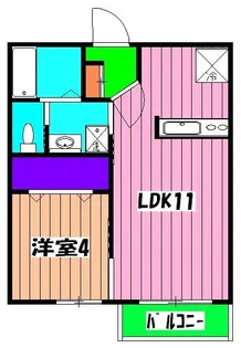 アン・ジュール【2階】の間取り