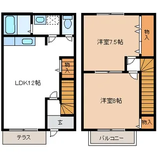 静岡県浜松市中央区入野町【一戸建】の間取り