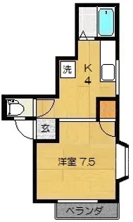 ビラリサ【1階】の間取り