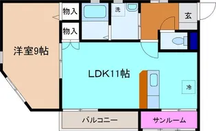 EAST HILL【2階】の間取り