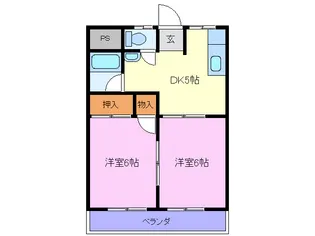 関ハイツ【1階】の間取り