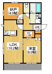 ラグラス川越【4階】の間取り