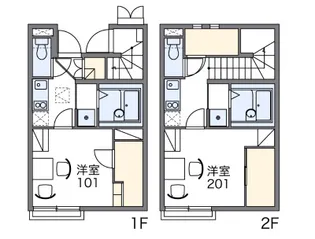 レオネクストエスペランサ八幡【2階】の間取り