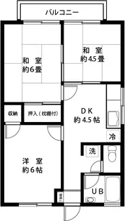 コーポ石塚II【2階】の間取り
