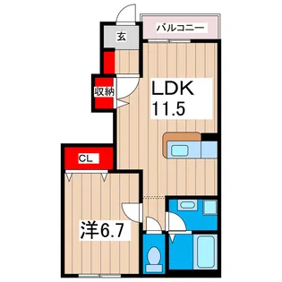 LaVitaII【1階】の間取り