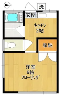 當麻ハイツ【1階】の間取り