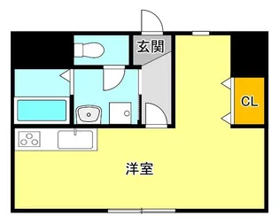 リバーサイド錦【1階】の間取り