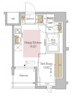 東京都文京区本郷2【マンション】の間取り