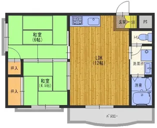 ラ・フォーレ武庫【3階】の間取り