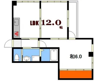 広島県広島市西区横川新町【マンション】の間取り