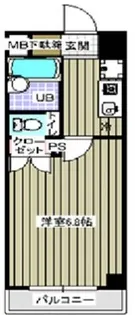 レジディア木場【2階】の間取り