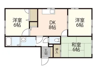 ウエストコートA【2階】の間取り