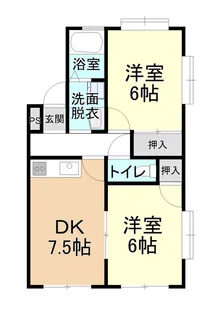 ハイツMIAKE【1階】の間取り