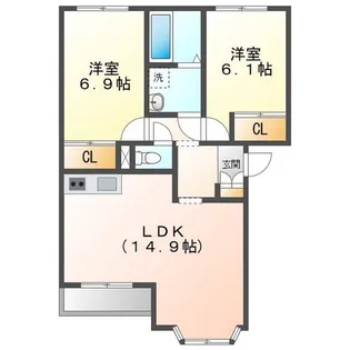 アルファ【2階】の間取り