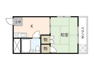 フローラル山手【3階】の間取り