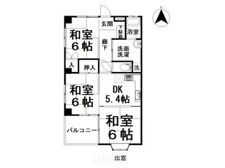 クロカワビル【3階】の間取り