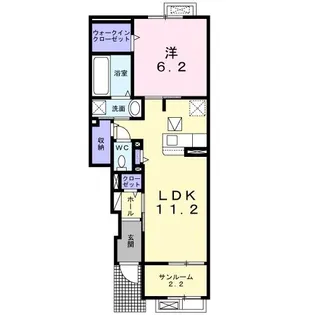 グランドハウス佐久I【1階】の間取り